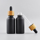 Various Sizes 5ml 10ml 15ml 20ml 30ml 50ml 100ml Empty Essential Oil Matte Black Frosted Glass Dropper Bottle