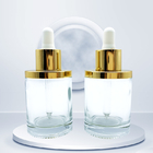 Clear Essential Oil Glass Dropper Bottle 30ml 50ml Leakage Proof