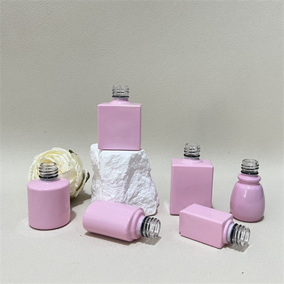 Kustom 100 Pcs Botol Cat Kuku Kosong Busur Cap Bentuk Bulat Persegi